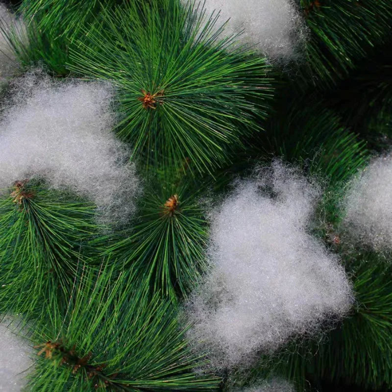 Fluffy Artificial Fake Snow Decoration Set – Soft Cotton Snow for Christmas Trees,