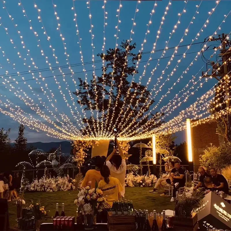 Outdoor String Lights – Weatherproof Fairy Curtain Lights !