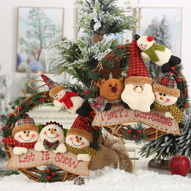 Christmas Santa Claus Hangers – Festive Hanging Decorations for Tree, Wall, Door & Home