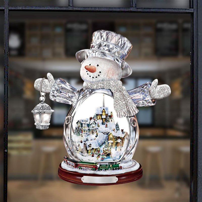 Christmas PVC Window Stickers – Santa, Snowman & Tree Crystal Designs for 2025 Holiday Home Décor