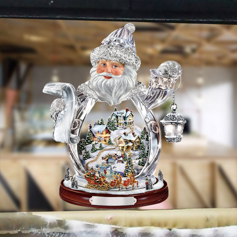 Christmas PVC Window Stickers – Santa, Snowman & Tree Crystal Designs for 2025 Holiday Home Décor