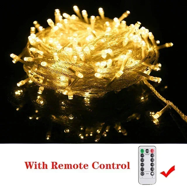 Outdoor String Lights – Weatherproof Fairy Curtain Lights !