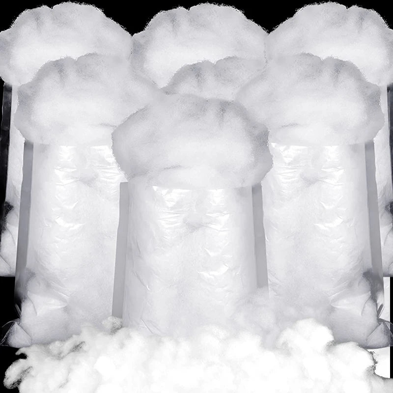 Fluffy Artificial Fake Snow Decoration Set – Soft Cotton Snow for Christmas Trees,