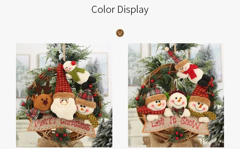 Christmas Santa Claus Hangers – Festive Hanging Decorations for Tree, Wall, Door & Home
