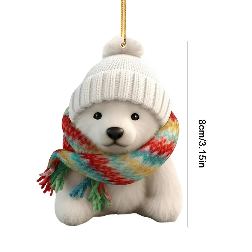 Christmas Coffee Cup Ornaments – 2025 Holiday Tree Hanging Decorations for Xmas, New Year & Easter Celebrations