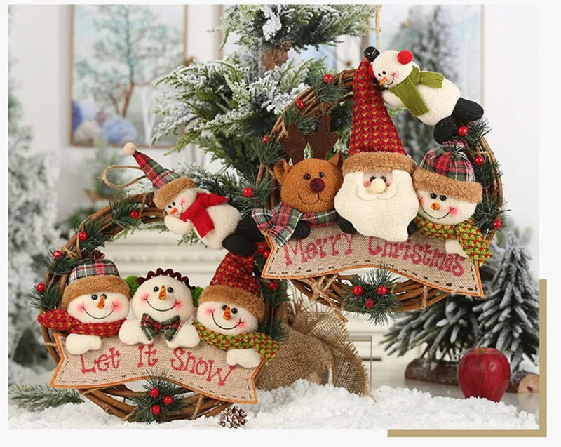 Christmas Santa Claus Hangers – Festive Hanging Decorations for Tree, Wall, Door & Home