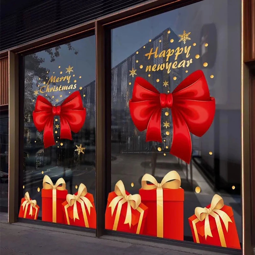 Hot Sale Christmas DIY Glass Stickers Decorative Stickers !