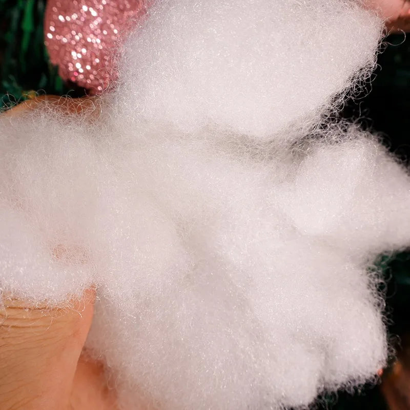 Fluffy Artificial Fake Snow Decoration Set – Soft Cotton Snow for Christmas Trees,