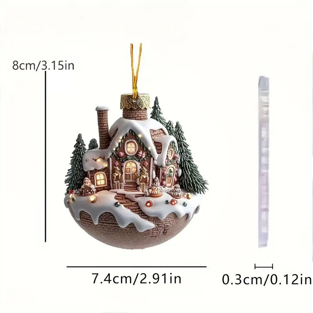 Christmas Coffee Cup Ornaments – 2025 Holiday Tree Hanging Decorations for Xmas, New Year & Easter Celebrations