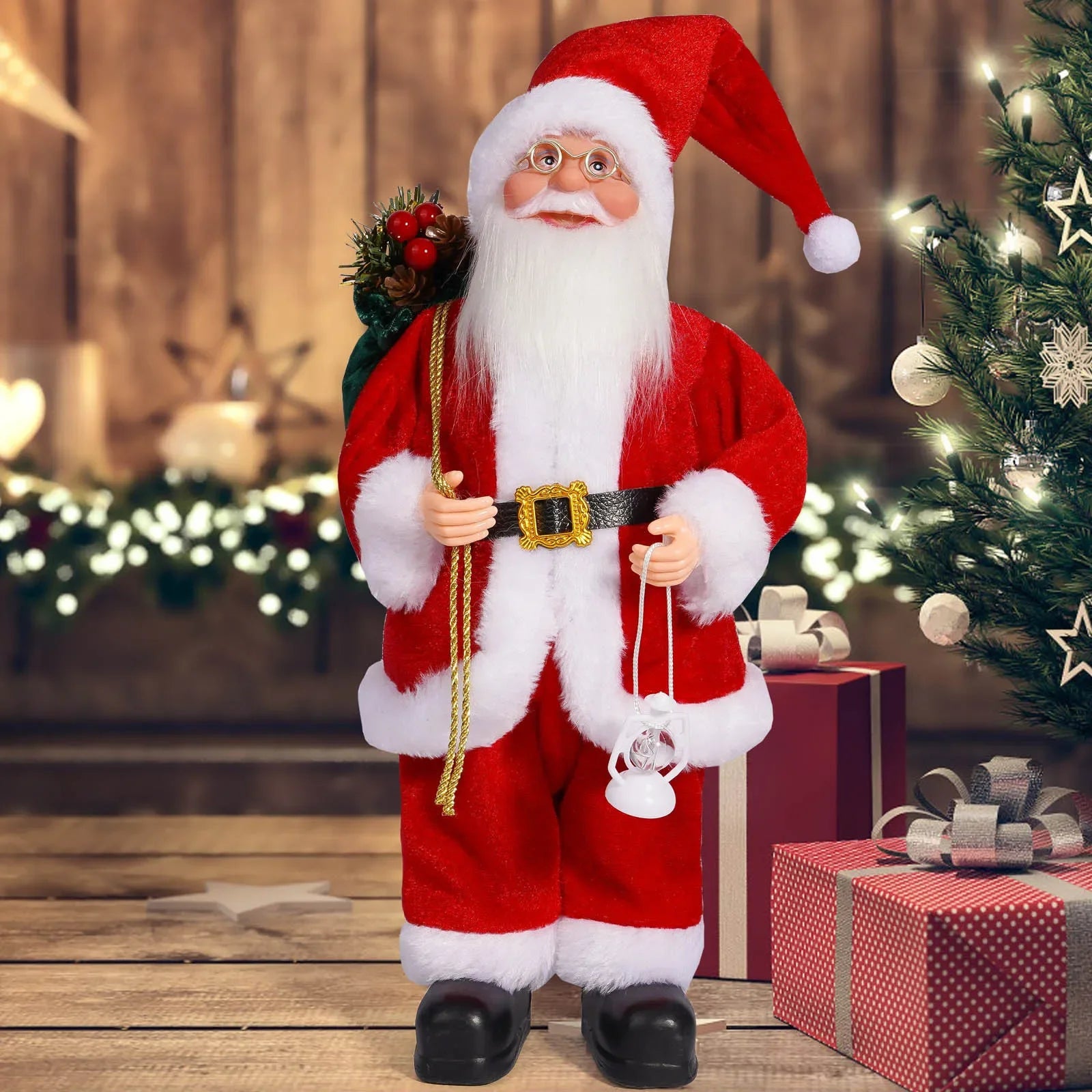 Santa Claus Doll with Gift Bags – 2025 Christmas Home & Party Decoration Ornament
