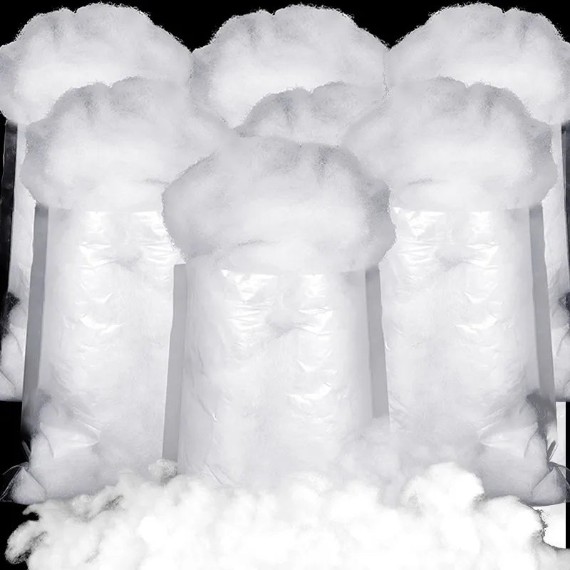 Fluffy Artificial Fake Snow Decoration Set – Soft Cotton Snow for Christmas Trees,